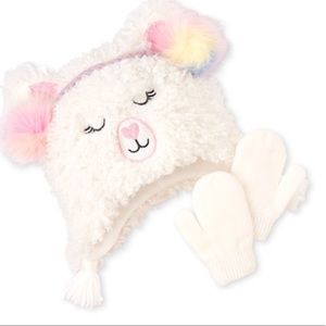 Children’s Place Llama Hat & Mitten Set